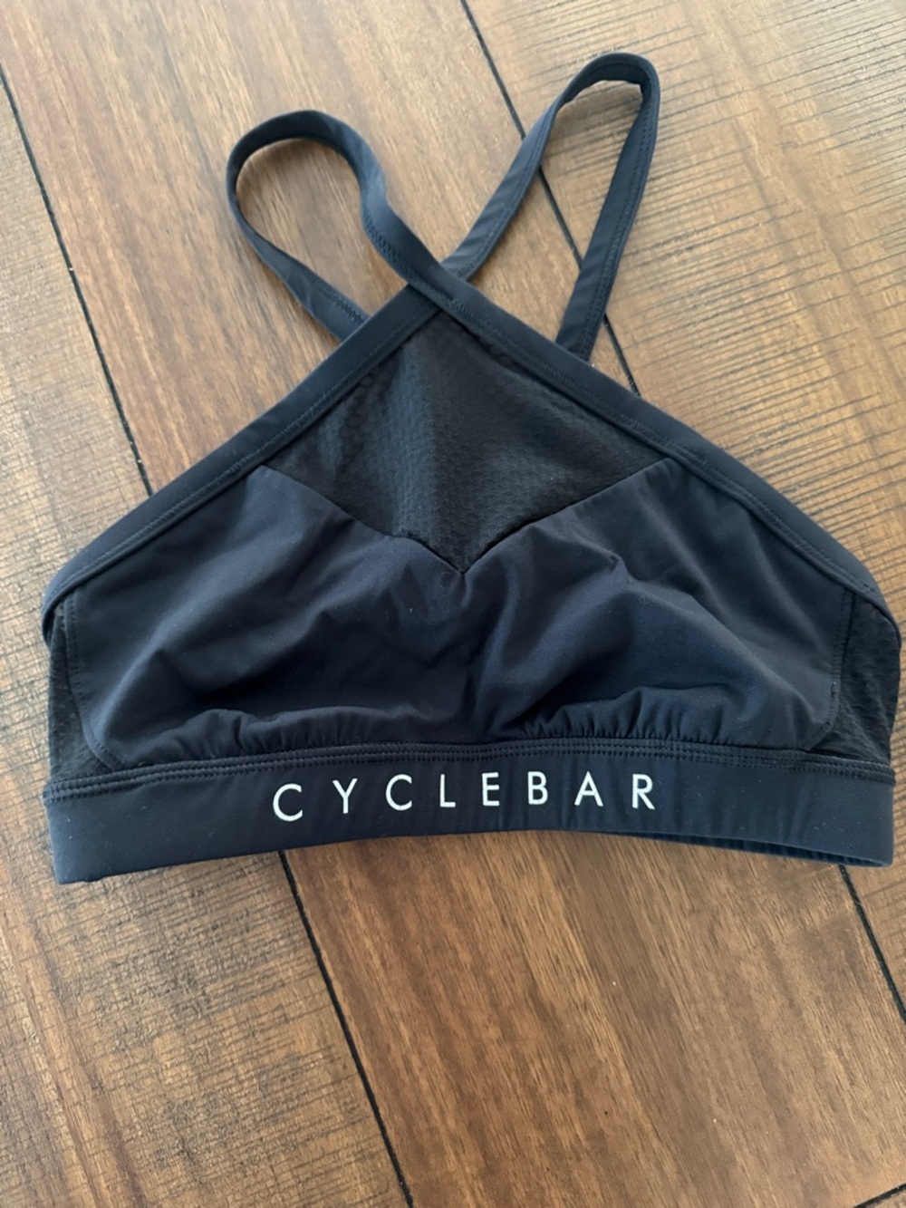 Cyclebar Black Crossback Sports Bralette